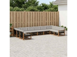 Vidaxl Conjunto De Sofás Para Exterior 10 Unid.