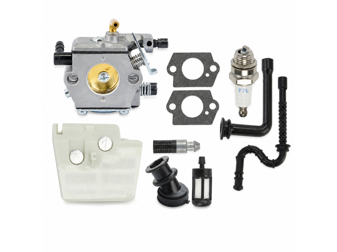 Kit De Carburador Para Motosserra Compatível Com Ms 240, Ms 260, 024 E 026, Com Filtro De Ar E Vela