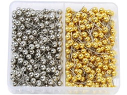 Alasum Conjunto De 400-alfinetes Mapa 4mm Em Plástico E Aço Inoxidável, Formato De Bola, Reutilizáveis, Ideais Para