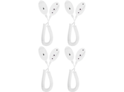 Gancho Ganazono, Material Abs E Pu, Pacote Com 4 Peças, Fácil De Usar Cordão Controle Remoto, Anti Perda, Branco