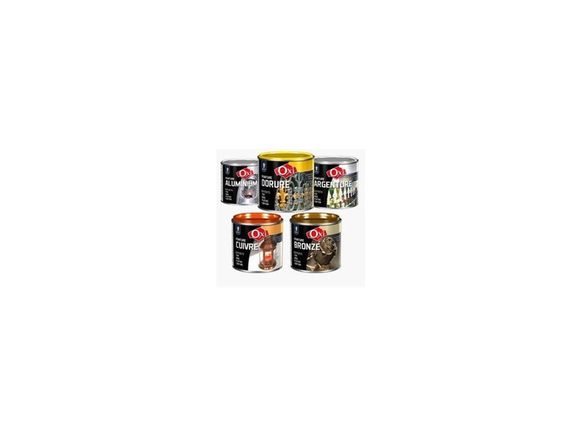 Tinta Oxi Prateado 125 Ml Acetinado Alto Poder De Cobertura