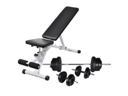 Workout Bench, Workout Benches Vidaxl Preto Aço