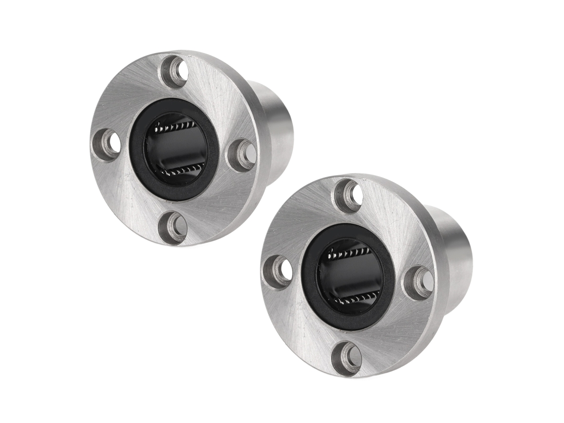 Conjunto Rolamento Linear Com Flange Redonda Lmf20uu