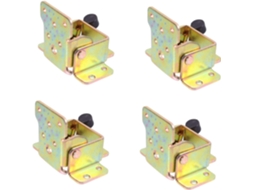 Conjunto De 4 Pés Mesa Dobráveis Ferro Com Dobradiças Freio Para Suporte Móveis E Cadeiras