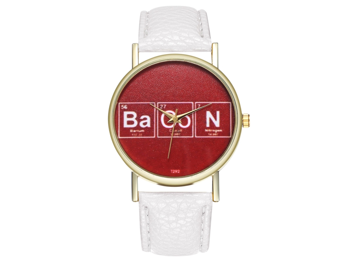 Reloj De Cuarzo Clásico Moderno Pareja Casual Unisex Regalo (blanco)