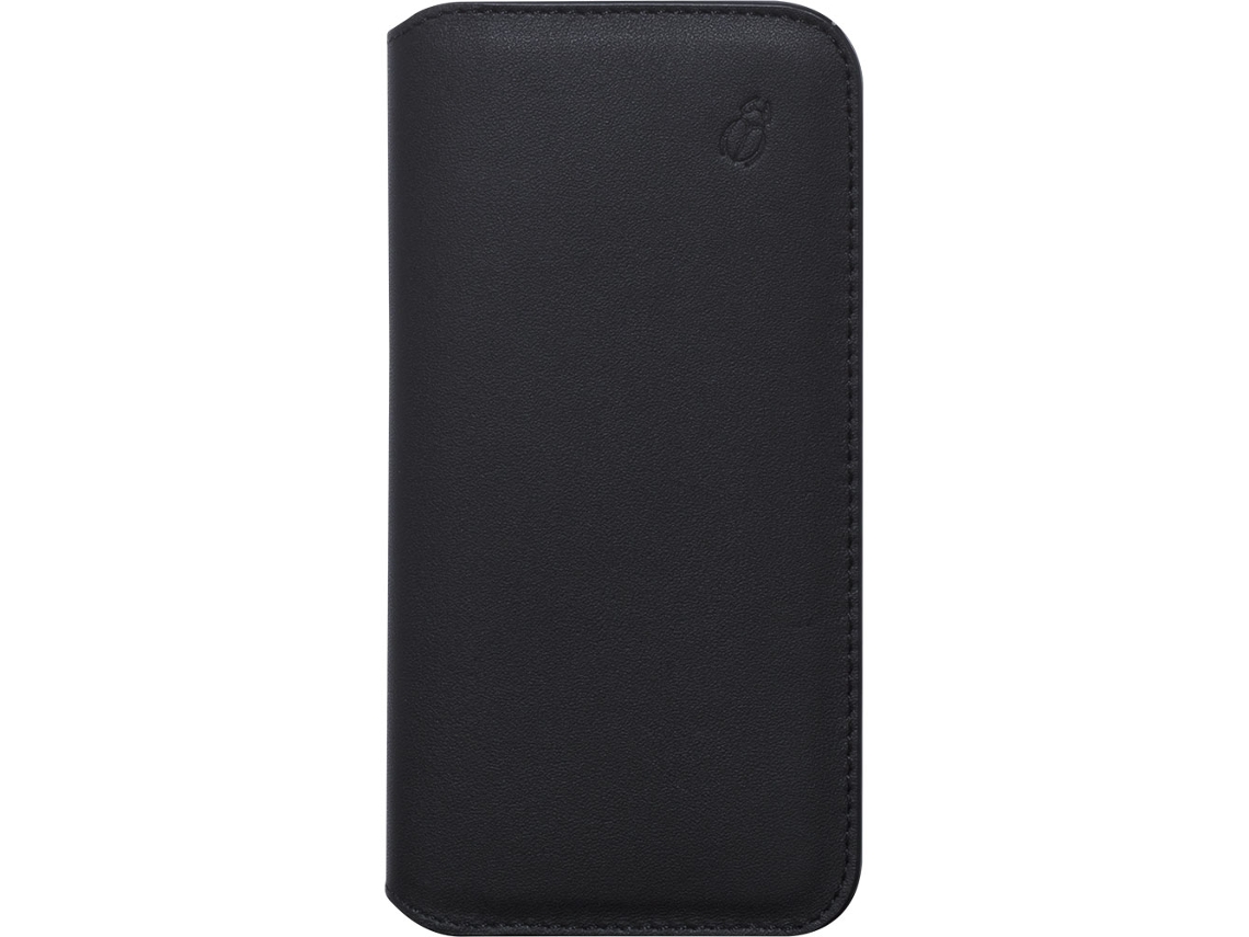 Capa Fólio Aba Cartões para iPhone XR BEETLECASE Pele Preto