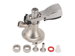 Conector Barril Cerveja Inox Dispenser Torneira