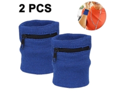 1 Par De Pulseiras Esportivas Com Zíper Para Corrida E Esportes