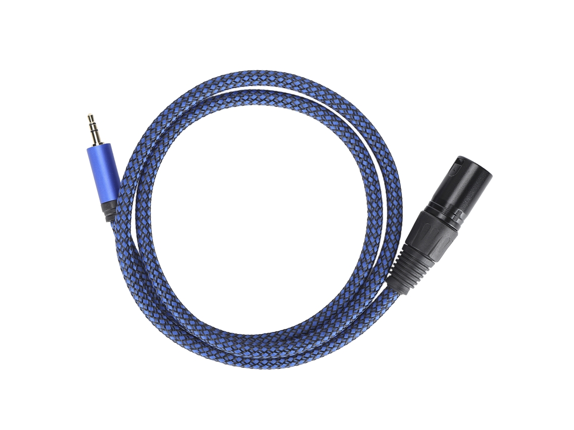 Aetheria cabo Xlr Macho para 3,5mm Jack Sinal Balanceado Microfone Conexão 24awg 1m Jd6043
