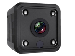 Minicâmera sem fio Bestvite com Wi-Fi, 1080P HD, áudio esportivo e visão noturna (preta)
