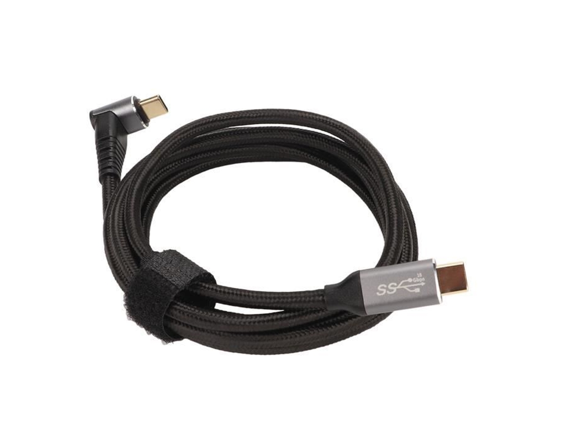 Cabo de Extensão Usb C de 90 Graus Cabo Usb C de 90 Graus 4K 60 Hz Compatível com Cabo Pd100W Tipo C 3.1 Gen2 HURRISE