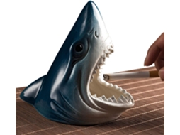 Cendrier Cupê-vent Em Cerâmica Para Decoração De Varanda, Cadeau Para Mulher Em Forma De Requin