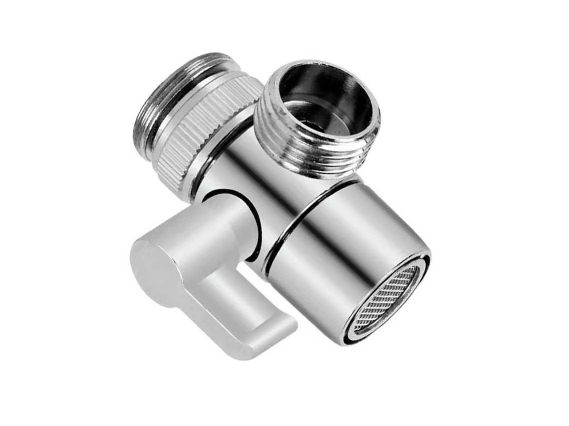 Adaptador De Desviador De Torneira M22 Para F1/2+f3/4+m24+m26+m28 - Prata