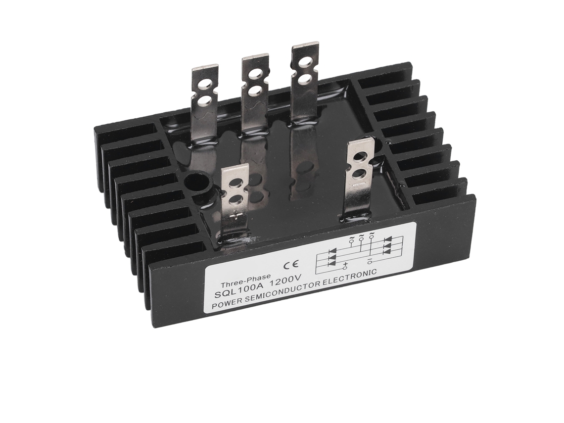 Módulo Retificador De Puente Trifásico 100a 1200v Com Dissipador De Calor