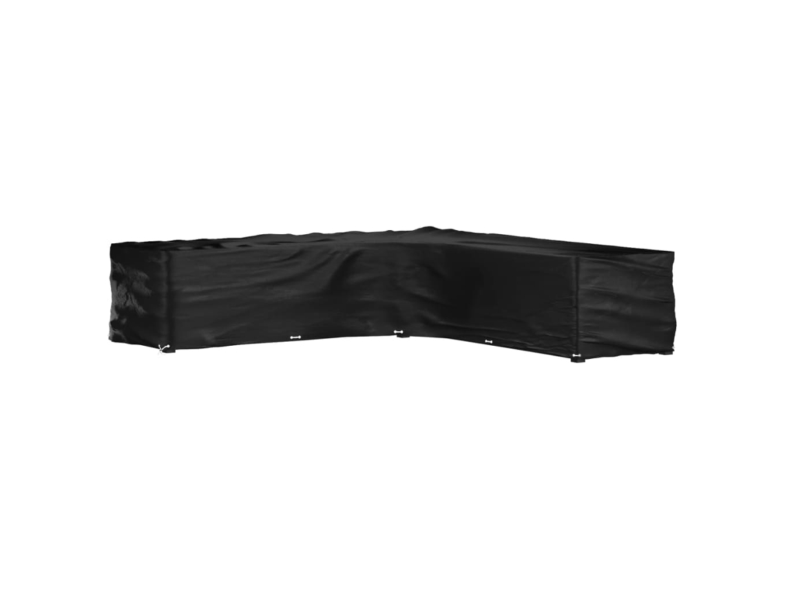 Vidaxl Capa Em Forma De L P/ Mobília De Jardim 20 Ilhós 300x300x70 Cm