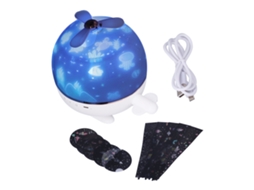 Lâmpada Projetora de Estrelas LED com Controle Remoto USB | S/MARCA