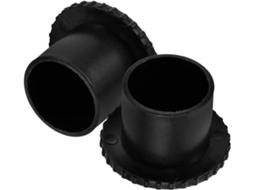 Tampas de Acabamento para Varal Roupas, 2 Peças, em Plástico Preto com Proteção Contra Arranhões. CHABERLU