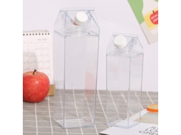 Garrafa De Plástico Transparente Personalizável Anti-vazamento, Ideal Para Viagens, Esportes E Picnic, Com Adesivos Aleatórios 2 Peças-500ml