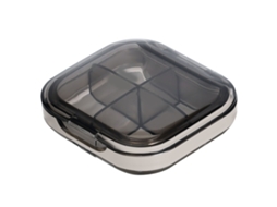 Caixa de Remédios Portátil Mini com Compartimentos Plástico de Grau Alimentar para Viagem | S/MARCA