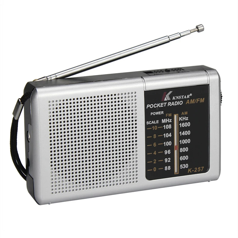 Mini Rádio Am/fm (prateado)