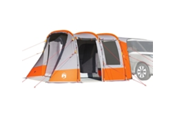 Vidaxl Tenda De Carro Impermeável Cinzento E Laranja
