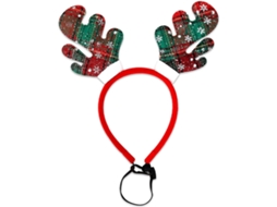 Tiara De Natal Animais Estimação, Com Design De Orelhas Alce