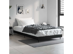 Vidaxl Estrutura De Cama 90x190 Cm Derivados De Madeira Preto