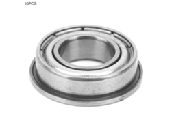 10pcs Rolamento De Bola De Canal Profundo F689-zz Flange Com Selos Metálicos 9x17x5mm