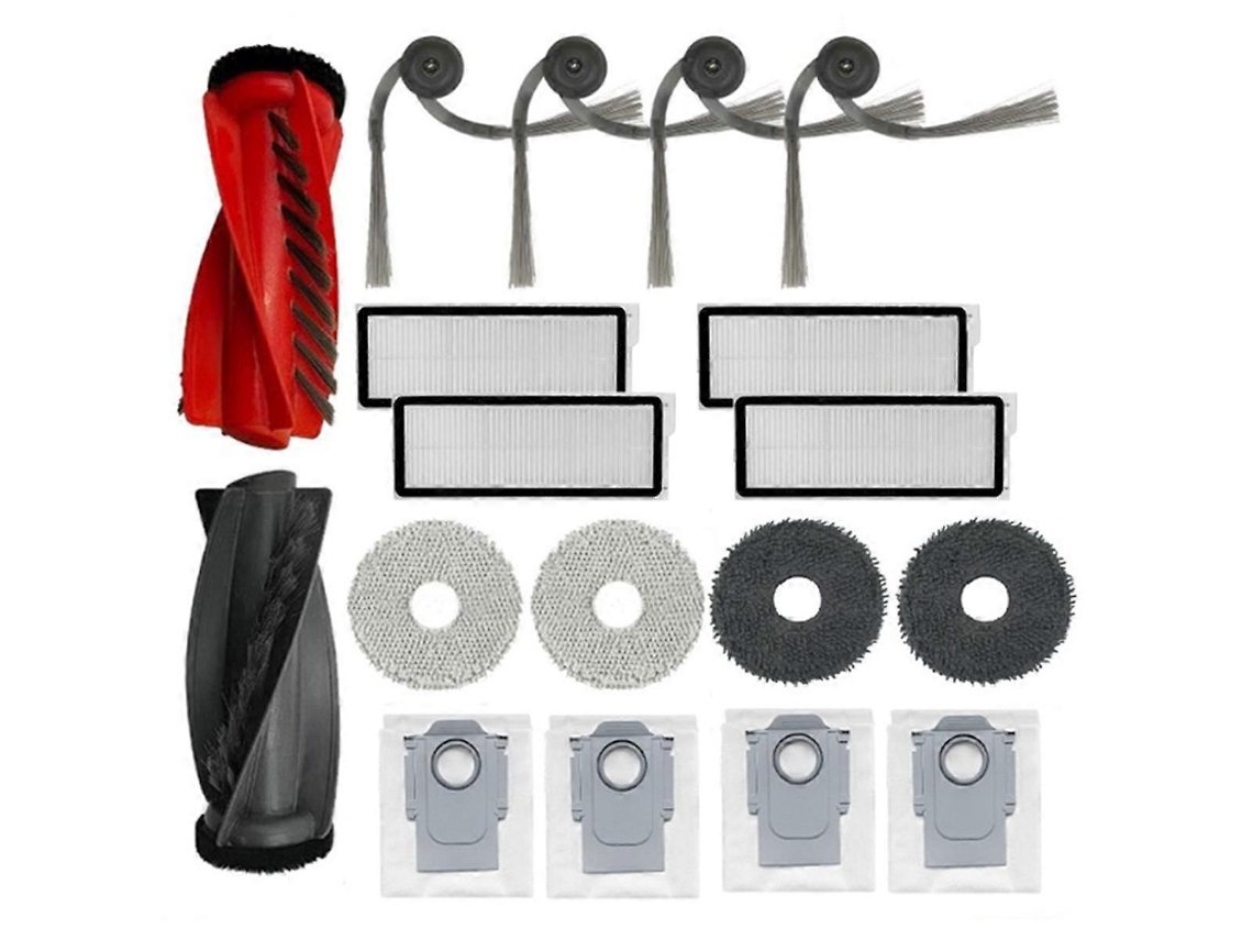 Peças de Reposição para Aspirador Robô Qrevo Curve/ P20 Pro: Acessórios, Escova Lateral Principal, Filtro Hepa, Esfregão e Saco de Pó BRILVIBERA
