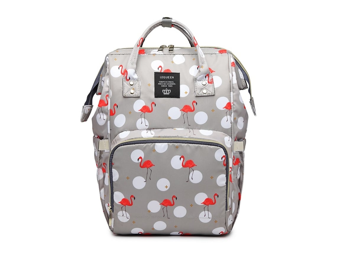 Mochila De Maternidade Impermeável De Grande Capacidade, Cinzento Elysve