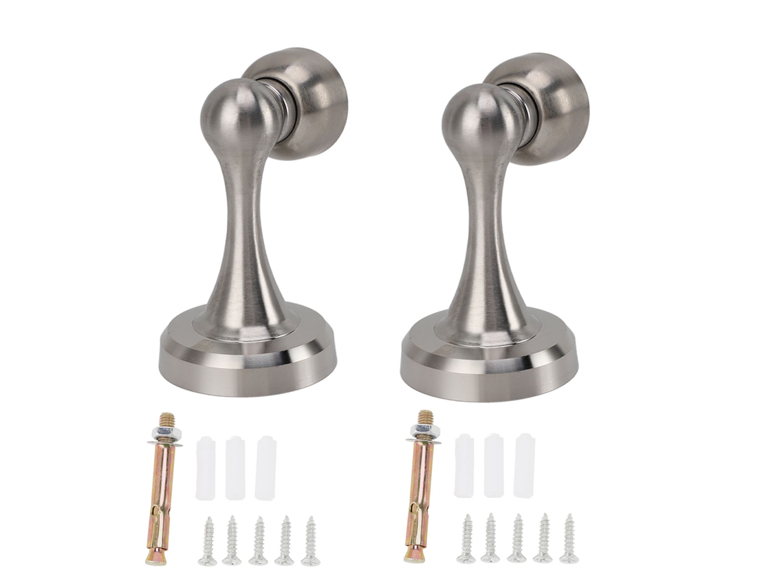 2pcs Travaportas de Aço Inoxidável Magnético Anti Ruído