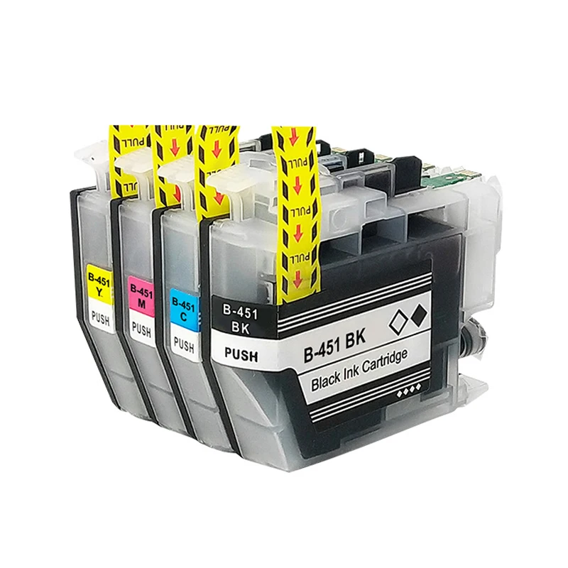 1set Lc451lc451xl Lc451 XL 451xl High Capacity Inkjet Cartridges For Brother Dcp j1050dw J1140dw J1010dw MDUG