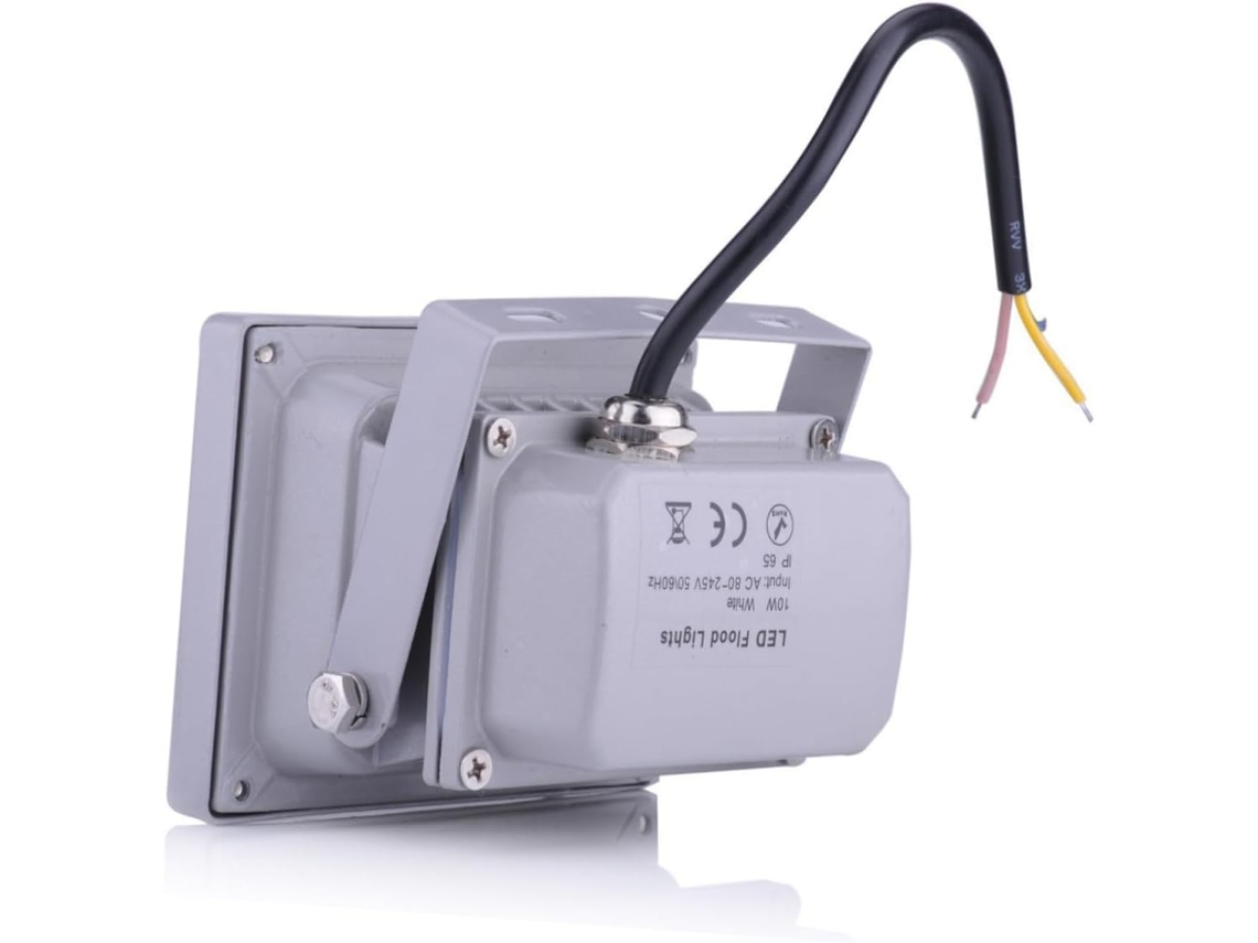 Refletor Led À Prova Dágua De 10w, Ac 85v Luz Quente De 2800k A 3200k, Economia De Energia, 60.00 Gokoco