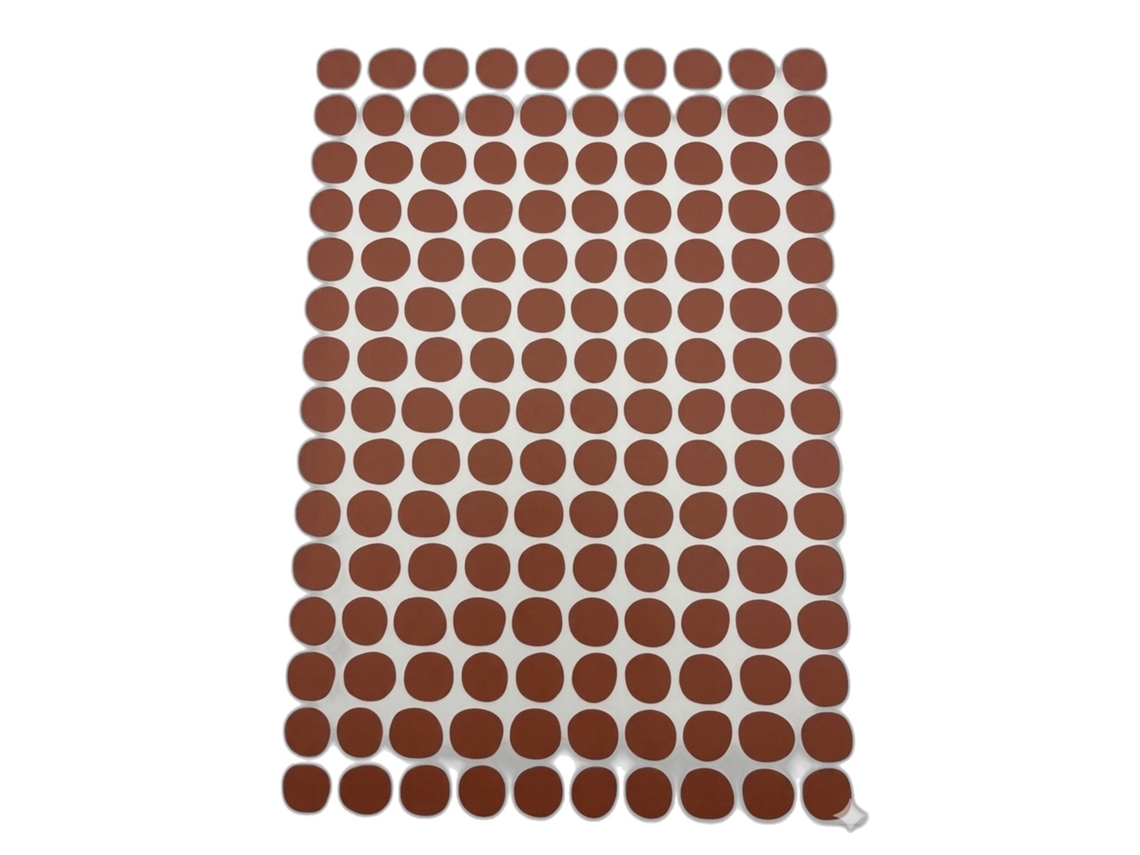 Wandsticker Punkte 'dotty' Rostbraun