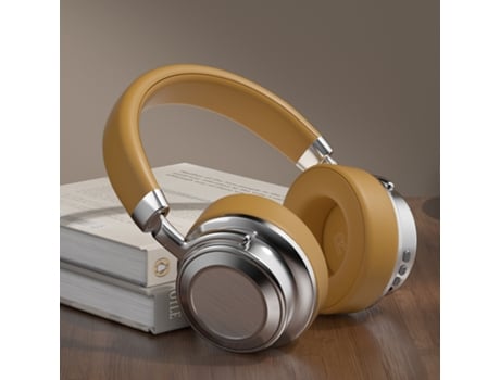 Auricular Sem Fios Bluetooth 6.0 Estilo Retro Com Suporte De Metal Para Desporto E Moda