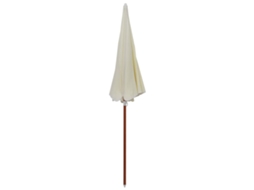 Guarda sol - Para sol - Toldo de Vela de Jardim com Poste de Aço 240 Cm Cor Areia HARLANV1