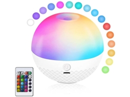 Luz Noturna Infantil Luz Noturna Sensível Ao Toque Lâmpada De Cabeceira Recarregável Usb Com Controle Remoto 16 Mudanças De Cor Branco Yizhood