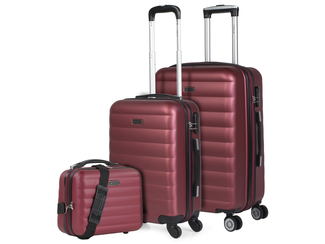 Conjunto de Malas ITACA Simoa Garnet ITACA Abs Hard Suitcase Set 42X65X25 Cm 72 5L