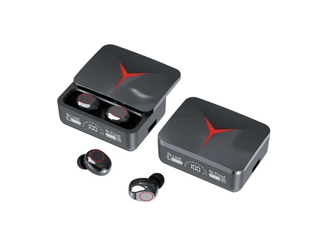 Fones de Ouvido Sem Fio Bluetooth com cancelamento de ruído, intra auriculares para jogos, controle de volume MDUG