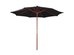 Parasol, Parasols Vidaxl Preto Tecido (n/a)
