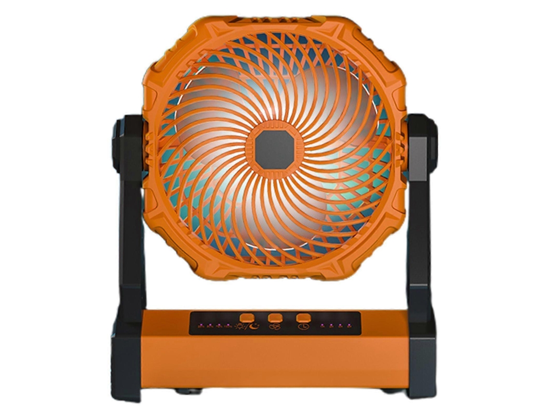 Ventilador De Acampamento Com Lanterna Led 10000mah Ventilador De Barraca Recarregável Rotação Da Cabeça De 270° Olysi Shop