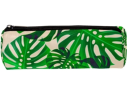 Estojo Lápis Com Estampa De Folha Palmeira Tropical, Estojo Material Escolar, Organizador De Mesa, Nécessaire