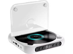 Leitor Cd Portátil Com Bluetooth 5.3, Recarregável, Para Uso Doméstico, Com Alto-falantes Hifi Integrados E