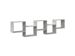 Wall Cube Shelf, Wall Cube Shelves Vidaxl Cinzeto Madeira Processada (n/a)
