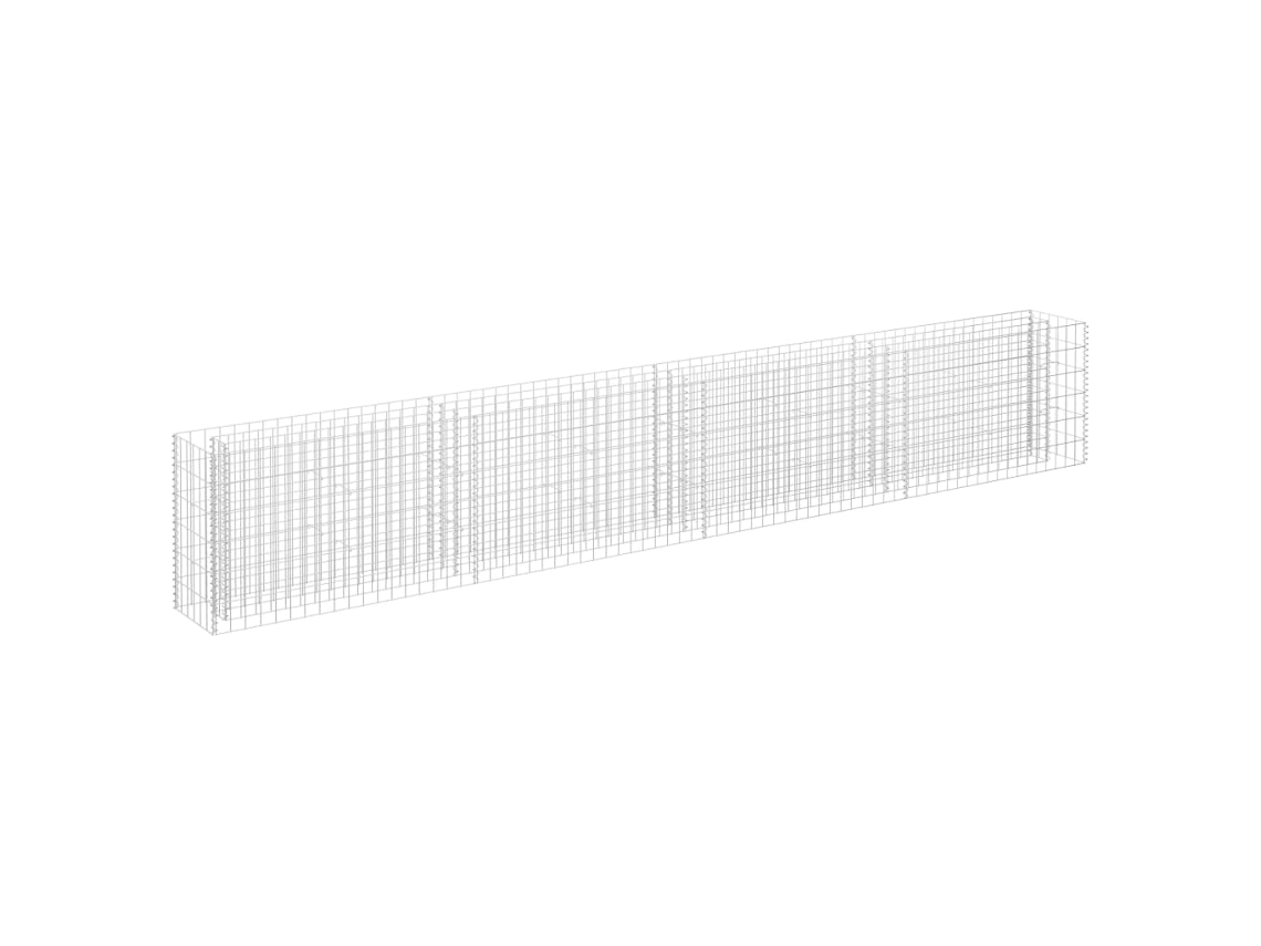 Gabion Raised Bed, Gabion Raised Beds Vidaxl Prateado Aço (360 X 30 X 60 Cm)