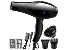 Secador De Cabelo Profissional De 1000 W Com Difusor E Concentrador, Secador De Cabelo Potente Para Salão Com Motor Ca E Secagem Rápida. Ly Ebike