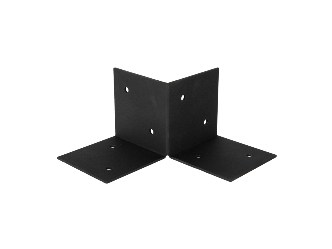 Pergola Floor Element Preto para Postes de 12 X 12 Cm Peça WOVAR