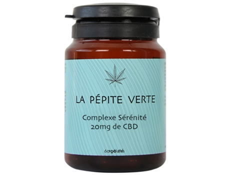 Complexo Green Nugget Serenity 20 Mg de Cbd 60 Cápsulas LA PÉPITE VERTE