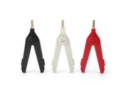 3pcs Clipe de Jacaré Kelvin P2004 Lcr Teste Cobre Revestido Ouro 32a Abs Isolado