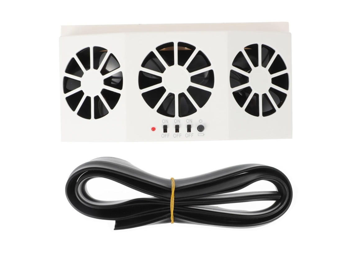 Ventilador De Exaustão Solar Para Carro, Resfriador Automático Com Saídas, Melhora A Qualidade Do Ar E